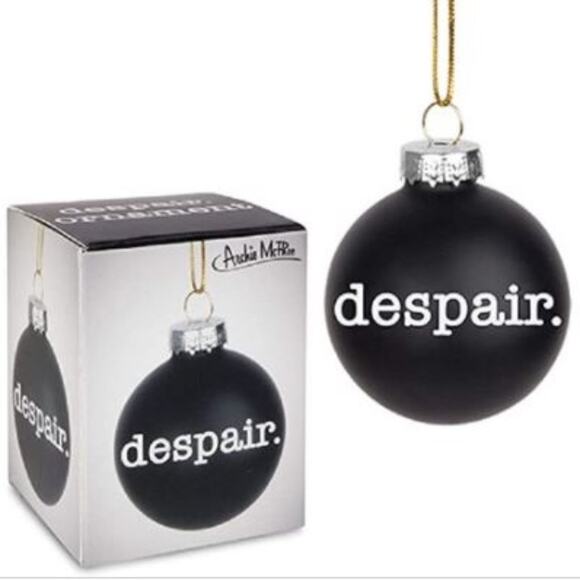 Archie McPhee Despair Ornament Black - Picture 1 of 1